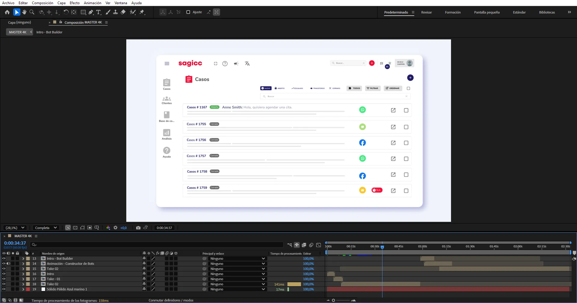 Entorno de Trabajo en After Effects